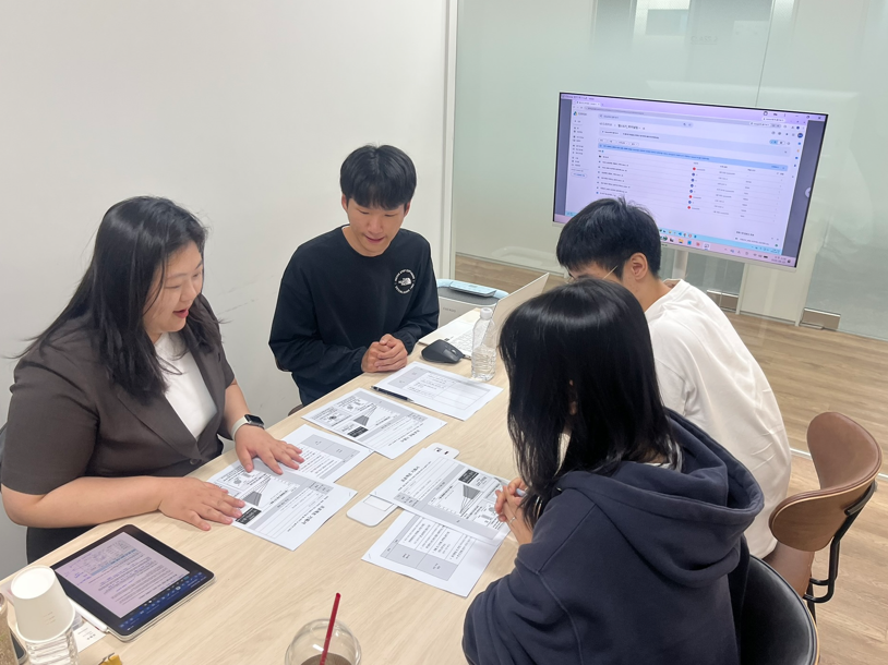 교수 프로젝트 지도 현장